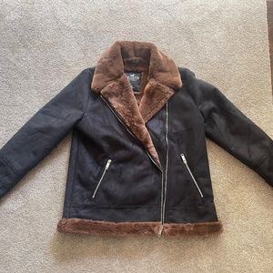Hollister faux fur coat